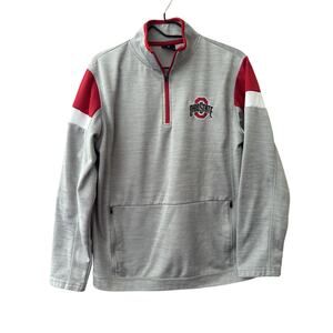 Ohio State Buckeyes Colosseum Men’s 1/4 Zip Sweatshirt Sz M Football NCAA